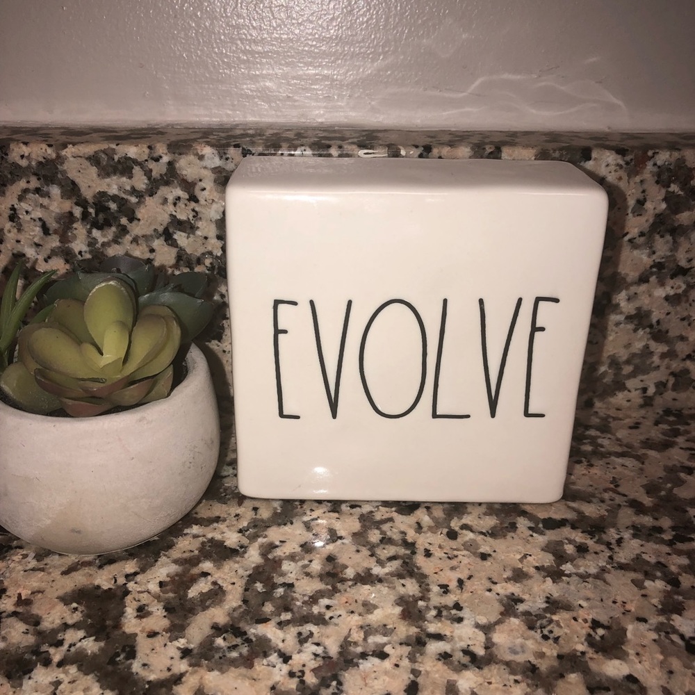 Rae Dunn: Think- Evolve inspirational quotes